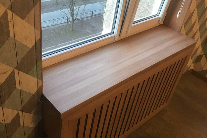 Комплексное оформление окна и радиатора (3). Работы компании РСК Интерьер.